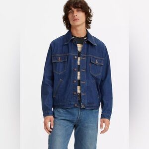 Von Cort men’s size‎ large denim jacket with pockets